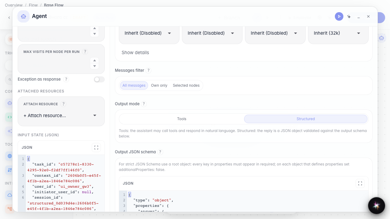 Enable structured output