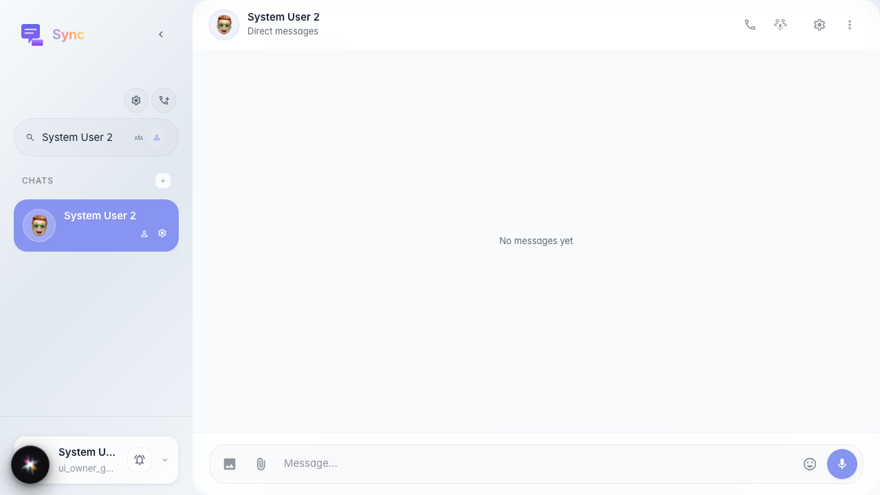 Chat opened with the selected member