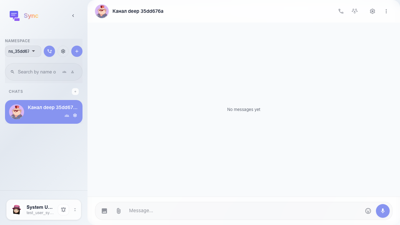 Повторное открытие Sync по прямой ссылке канала